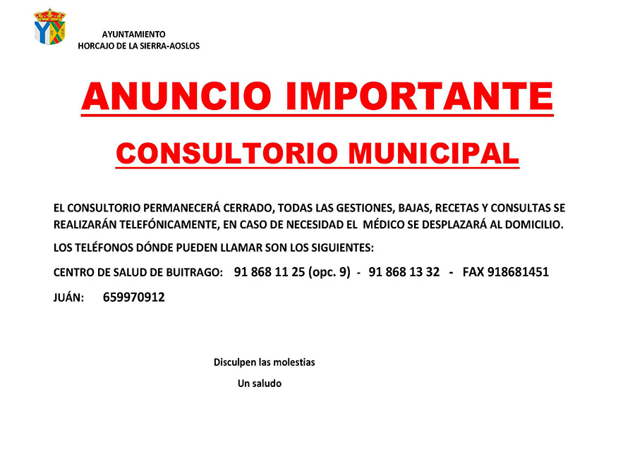 ANUNCIO IMPORTANTE