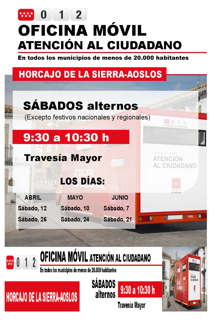 Cartel Oficina atencion ciudano CM