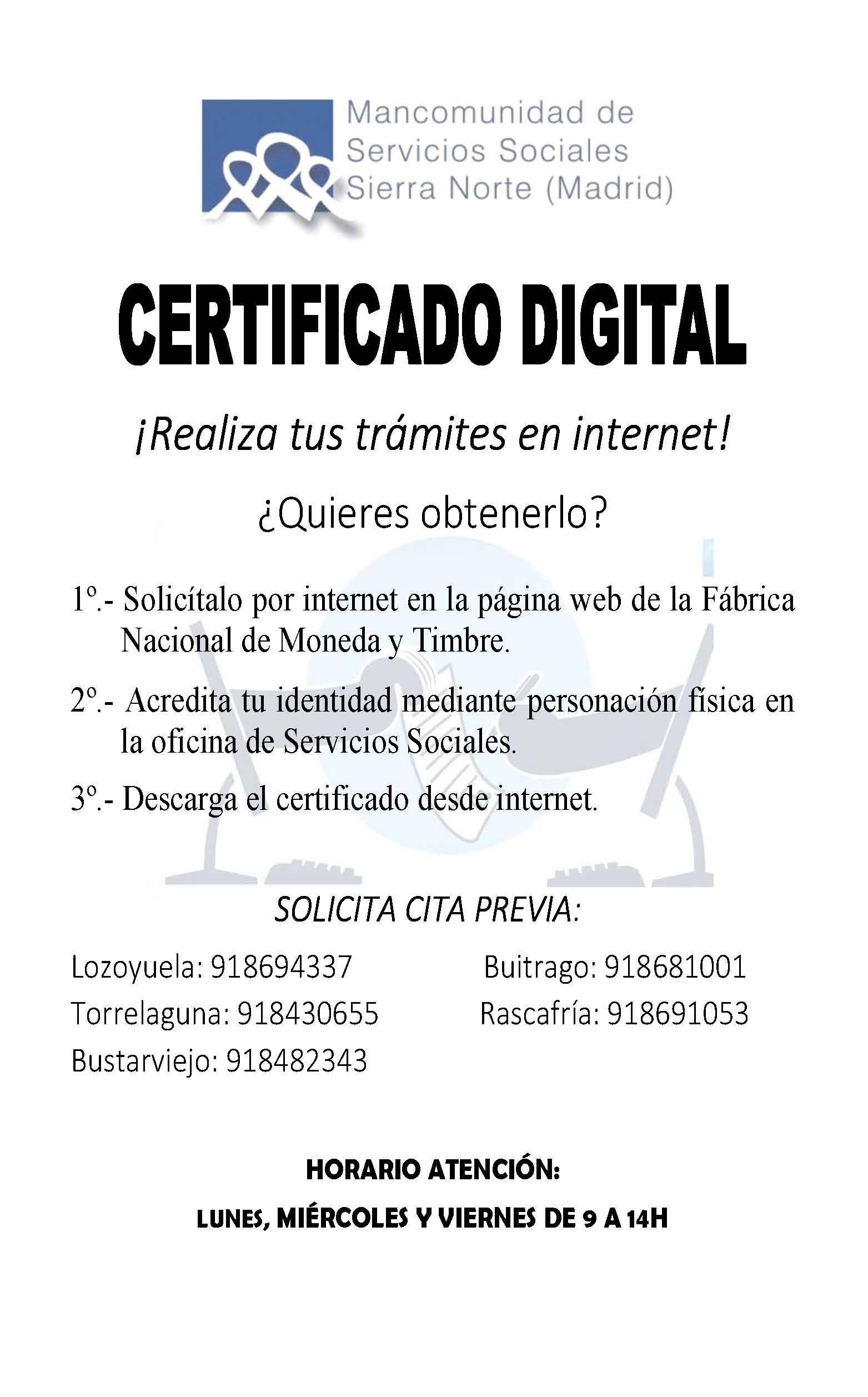 Cartel certificado digital 29 09 2020