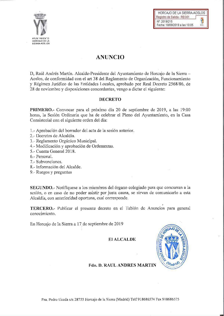 decreto 17 09 2019